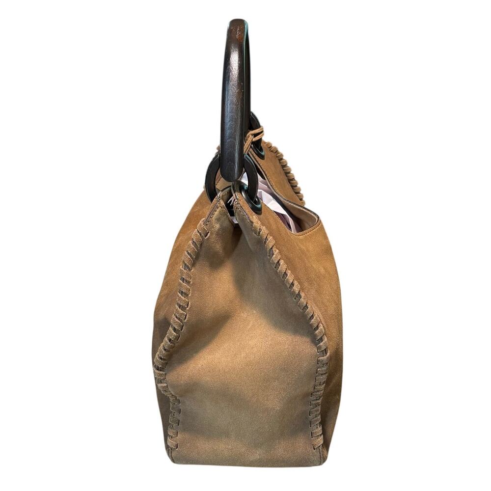 Tom Ford for Gucci Whipstitch Brown Suede 2002 Hobo Bag Luxury Authentic Purse - Picture 3 of 16